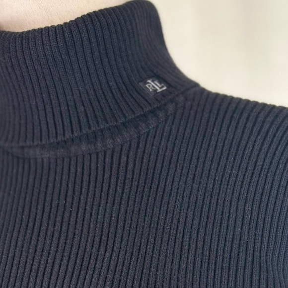 Ralph Lauren Navy Women's Turtleneck Sweater - Picture 3 of 9